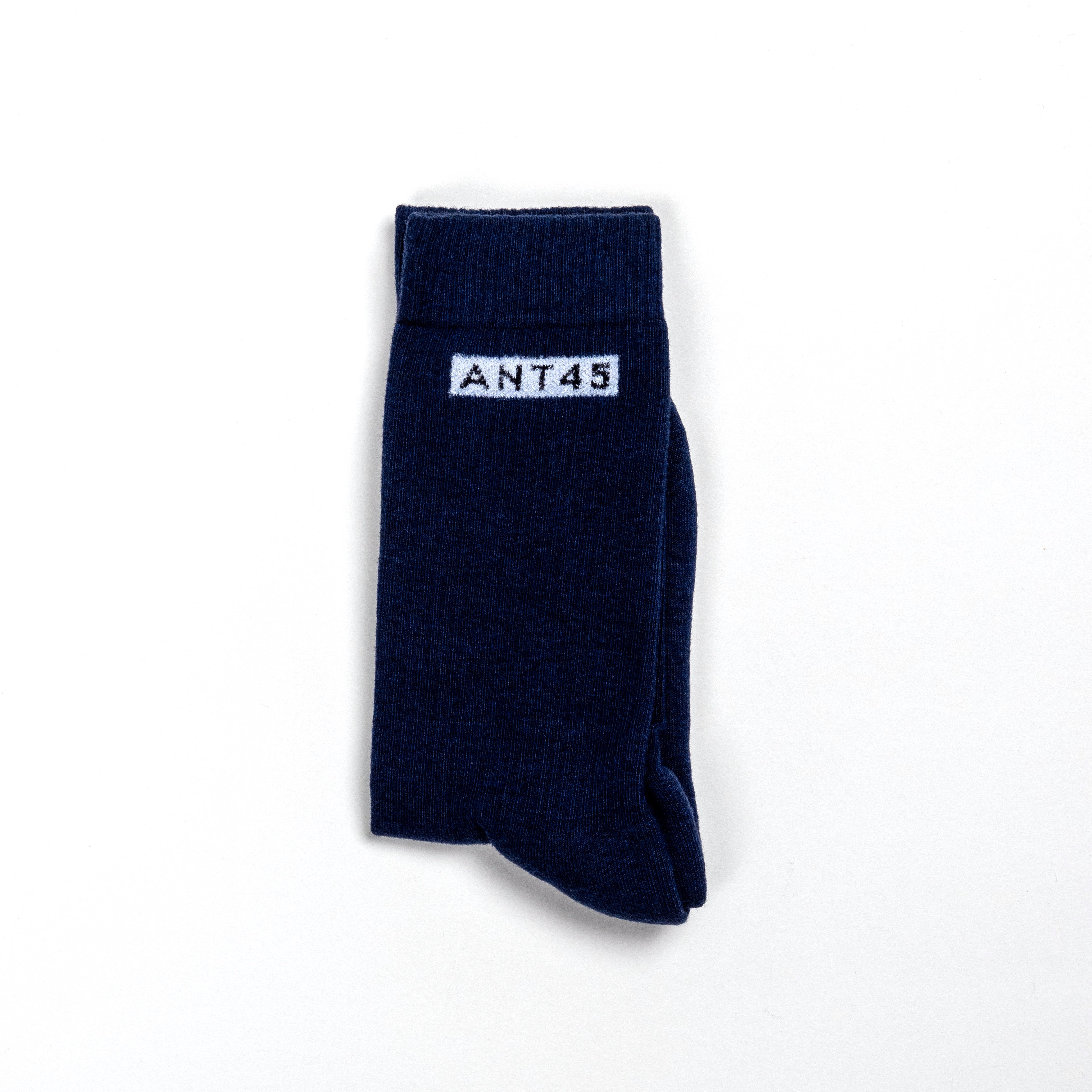 ANT45｜Alicudi Logo 短襪 (海軍藍)