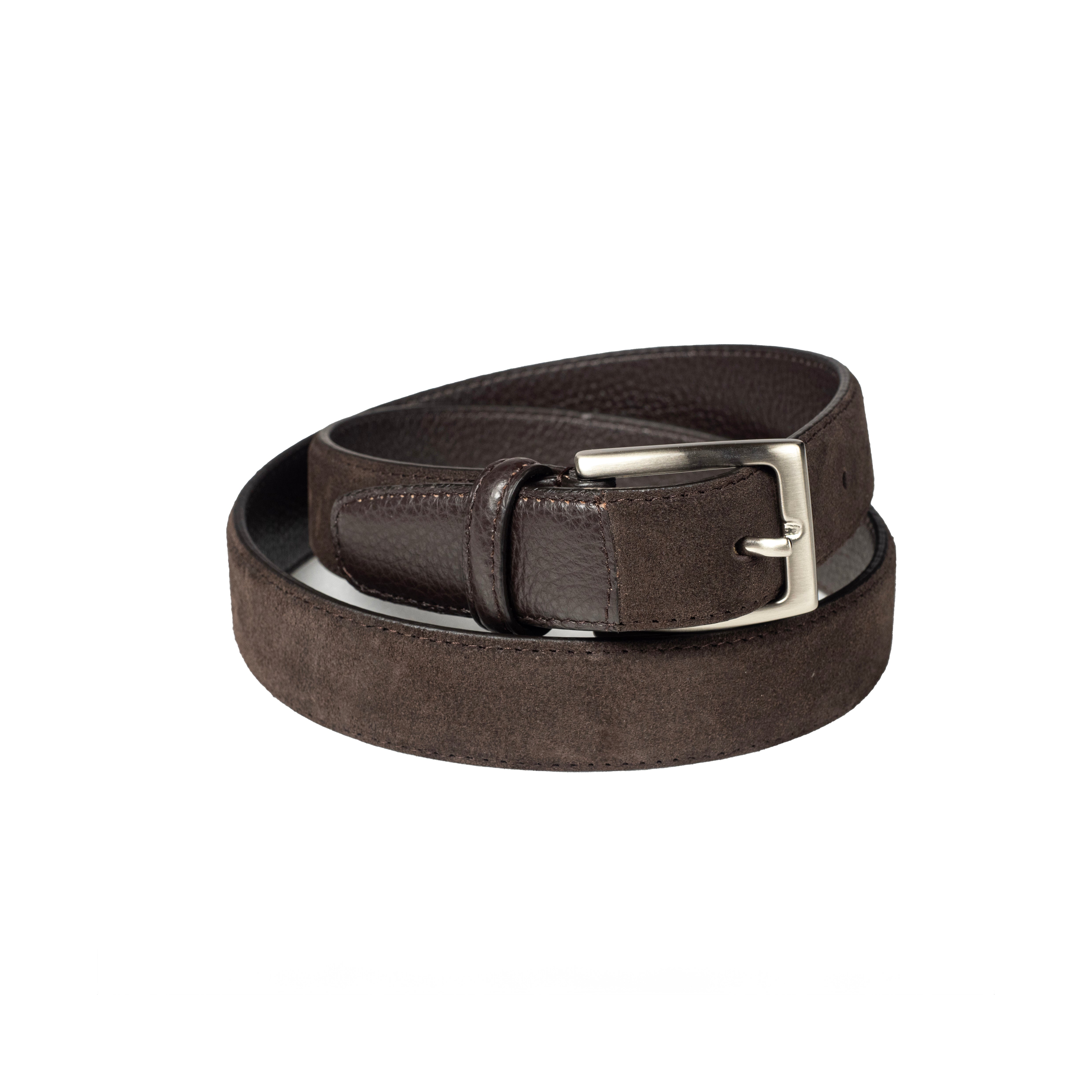 BIAGINI｜經典麂皮皮帶 (棕)