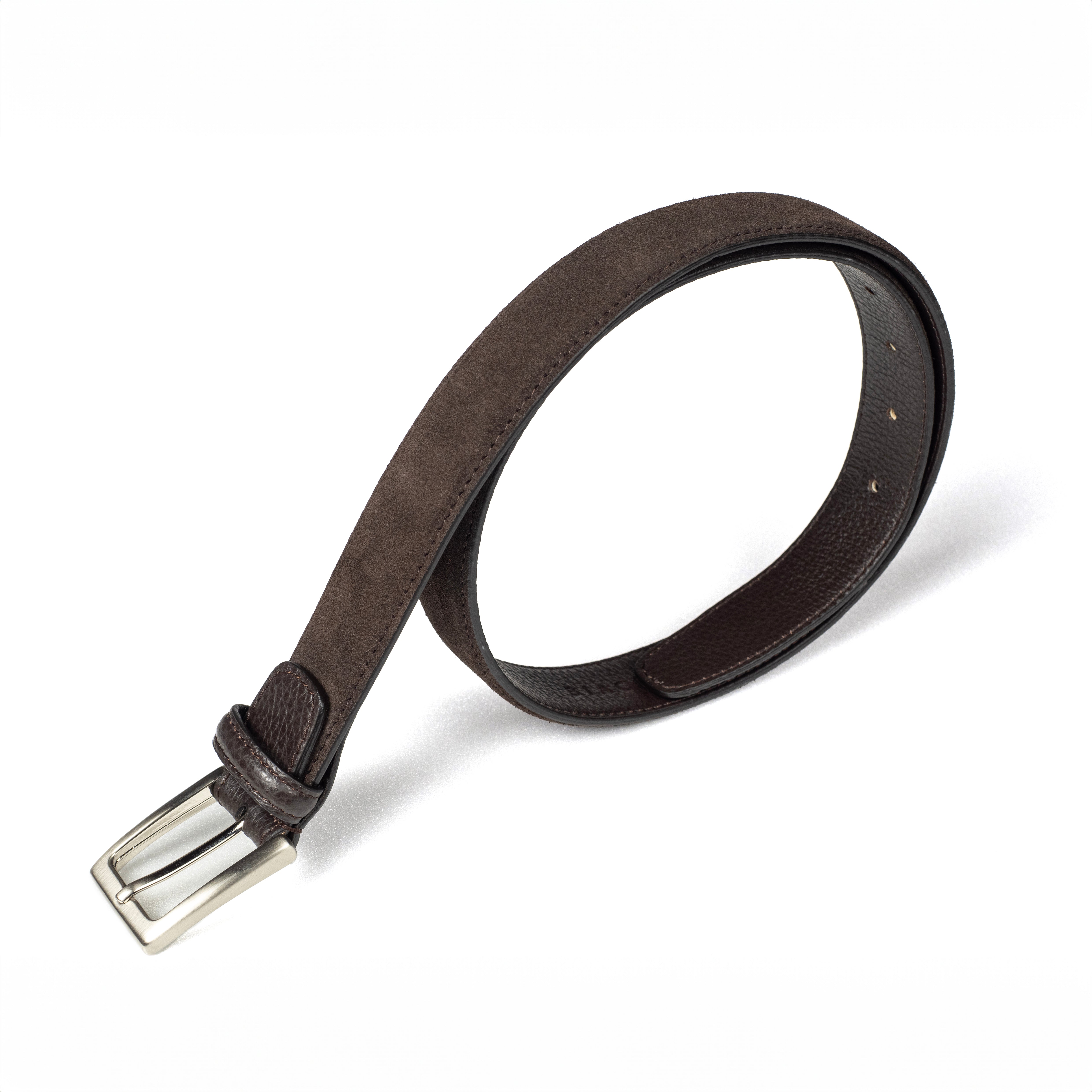 BIAGINI｜經典麂皮皮帶 (棕)