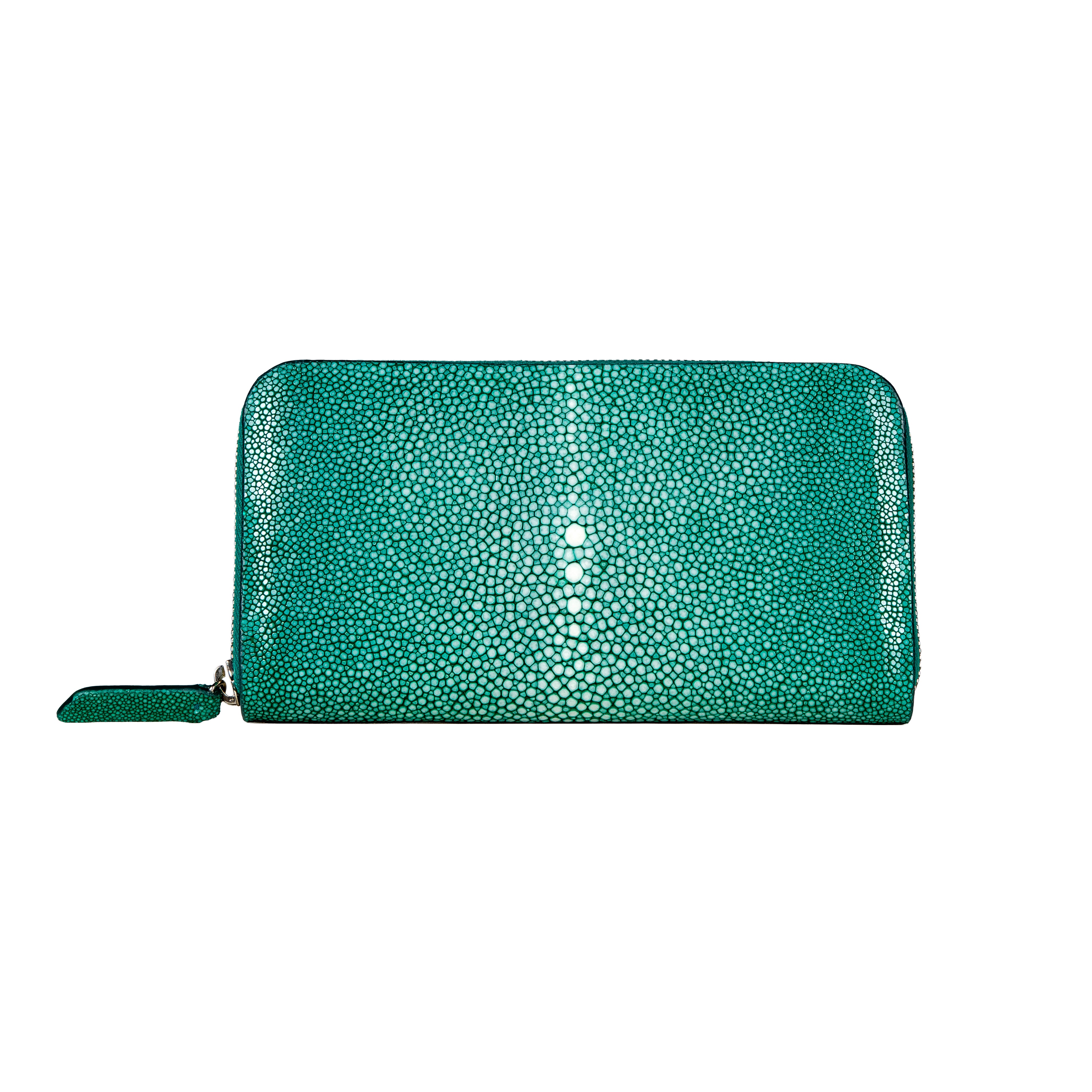 BIAGINI｜Oceano 皮革拉鍊長夾 (祖母綠）