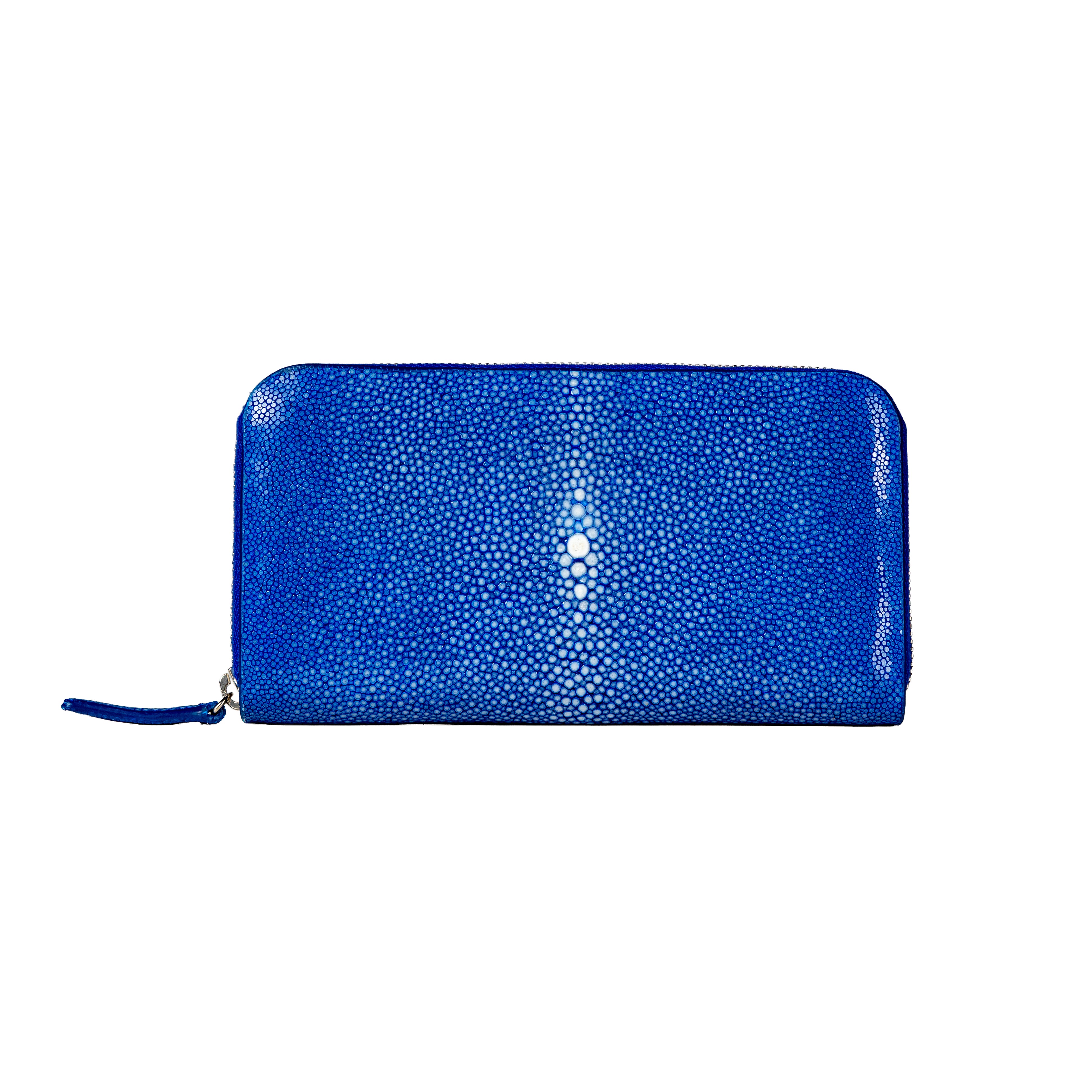 BIAGINI｜Oceano 皮革拉鍊長夾 (寶藍）