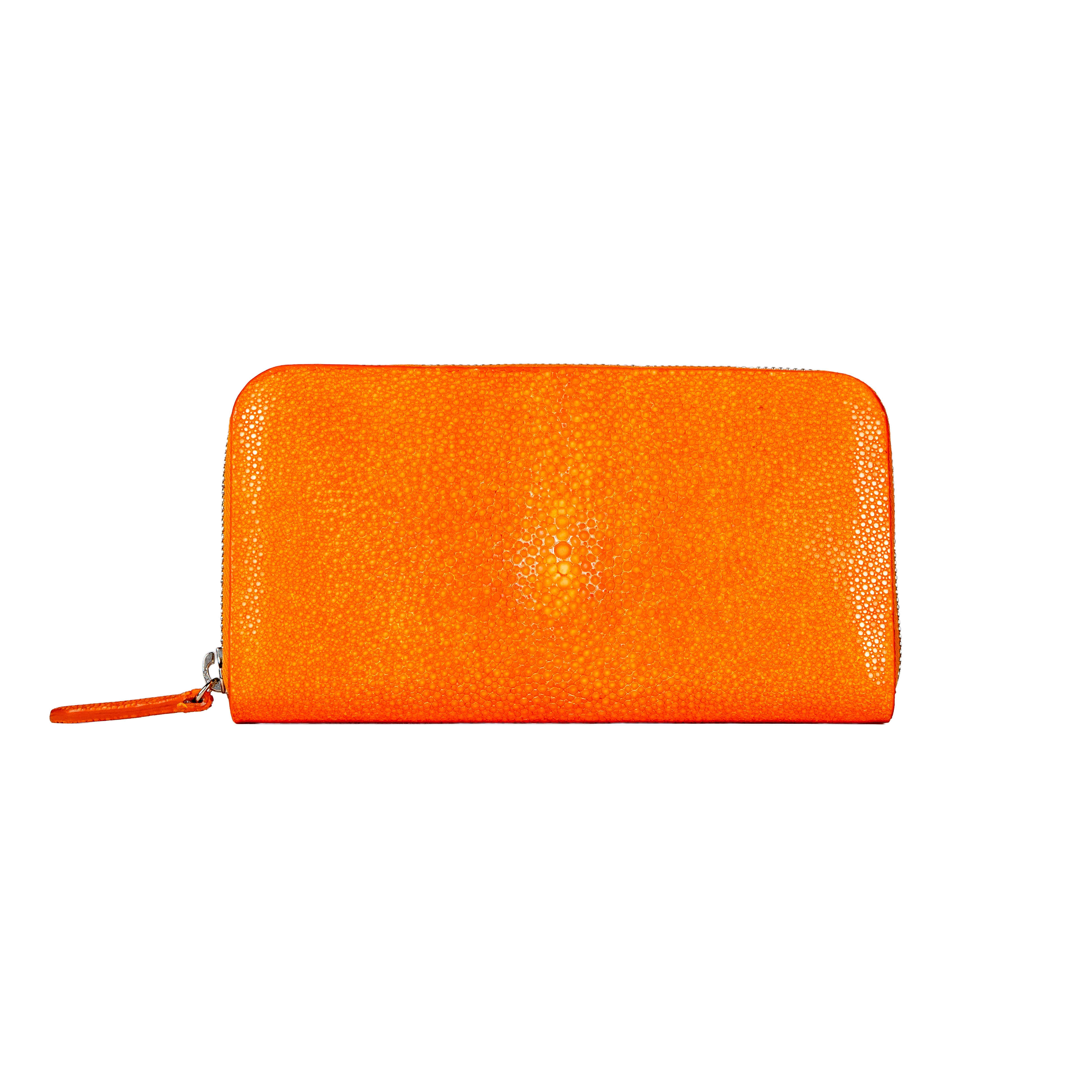 BIAGINI｜Oceano 皮革拉鍊長夾 (血橙）