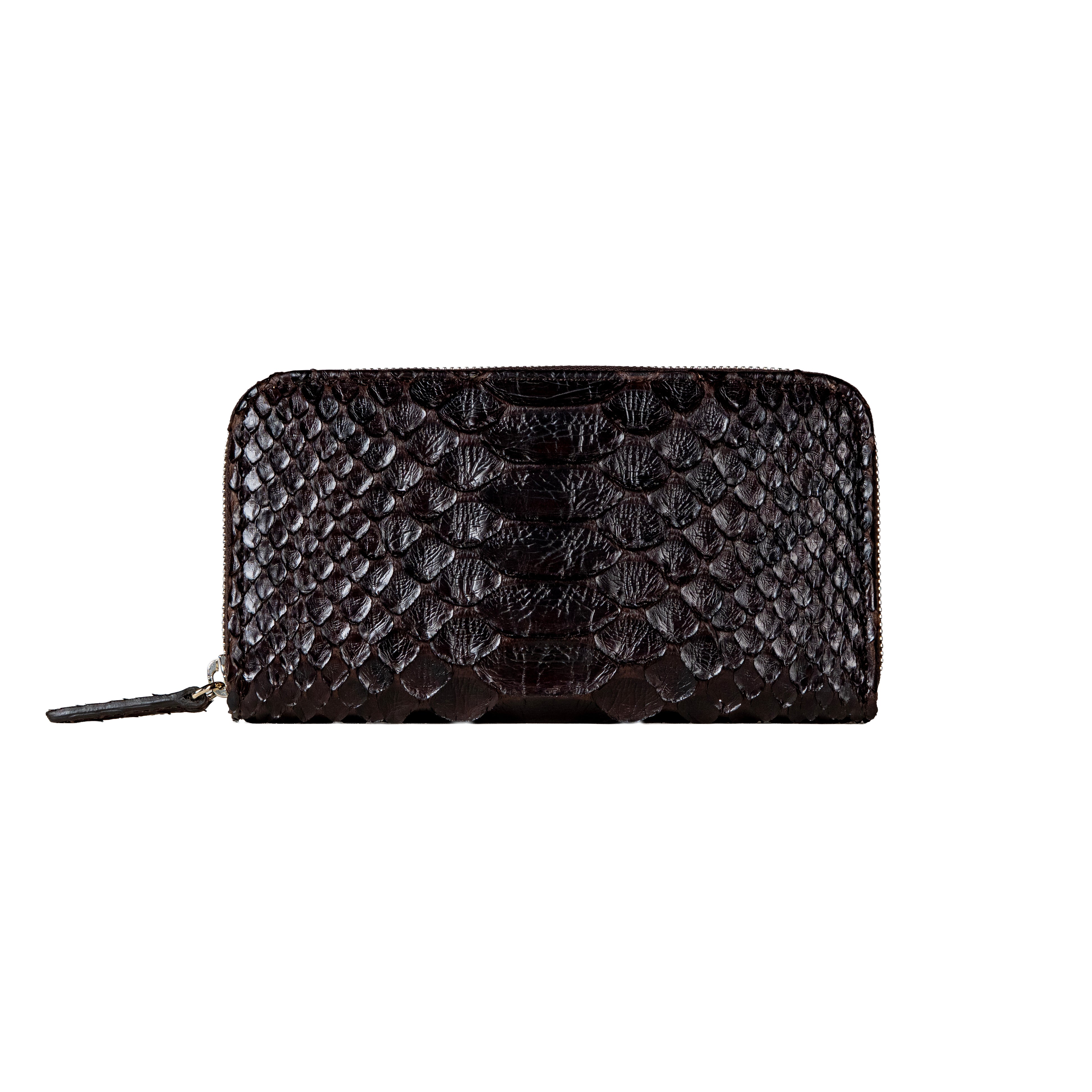 BIAGINI｜Notte 皮革拉鍊長夾 (深邃棕）