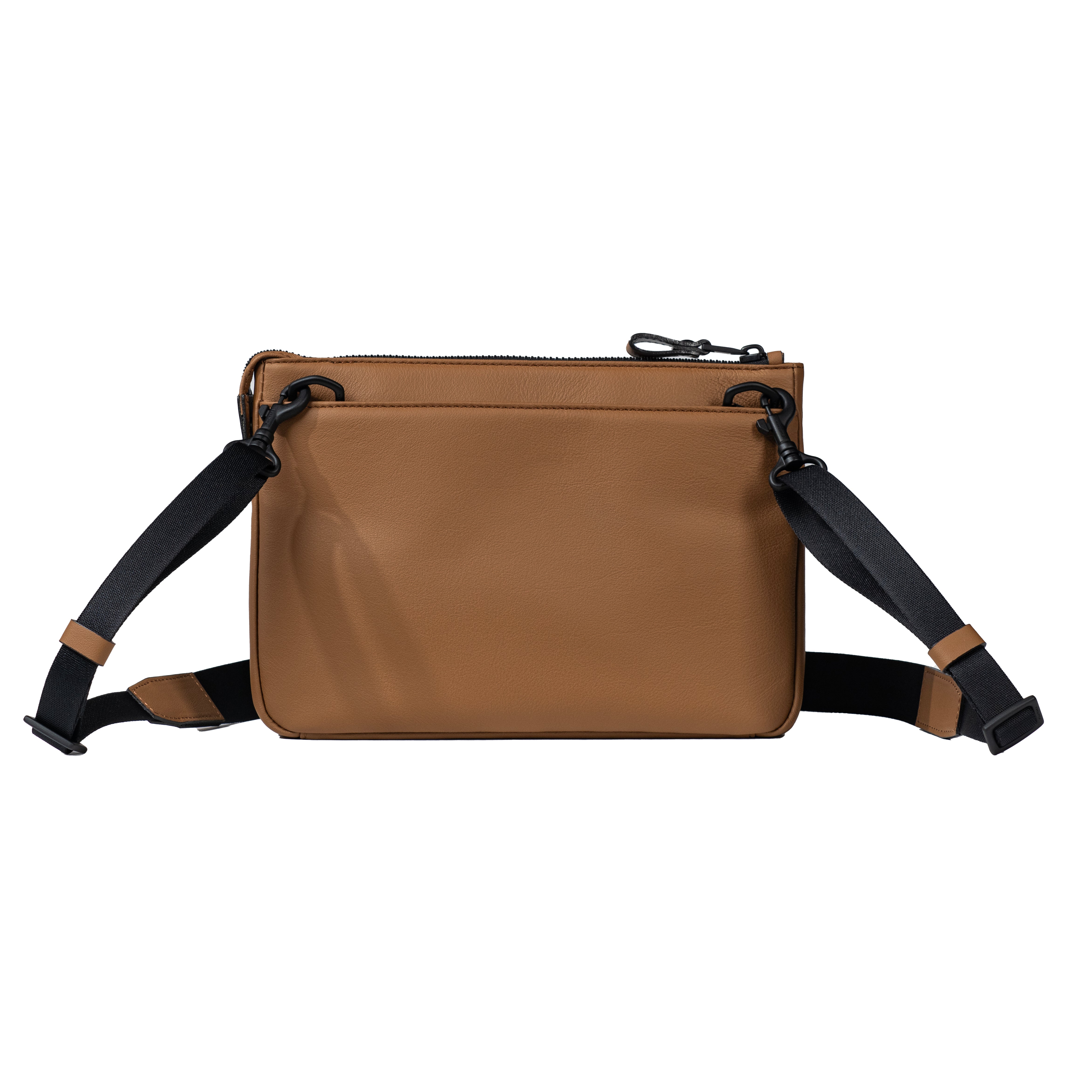 FUJITAKA｜Locus 小皮革肩背包 (咖啡）