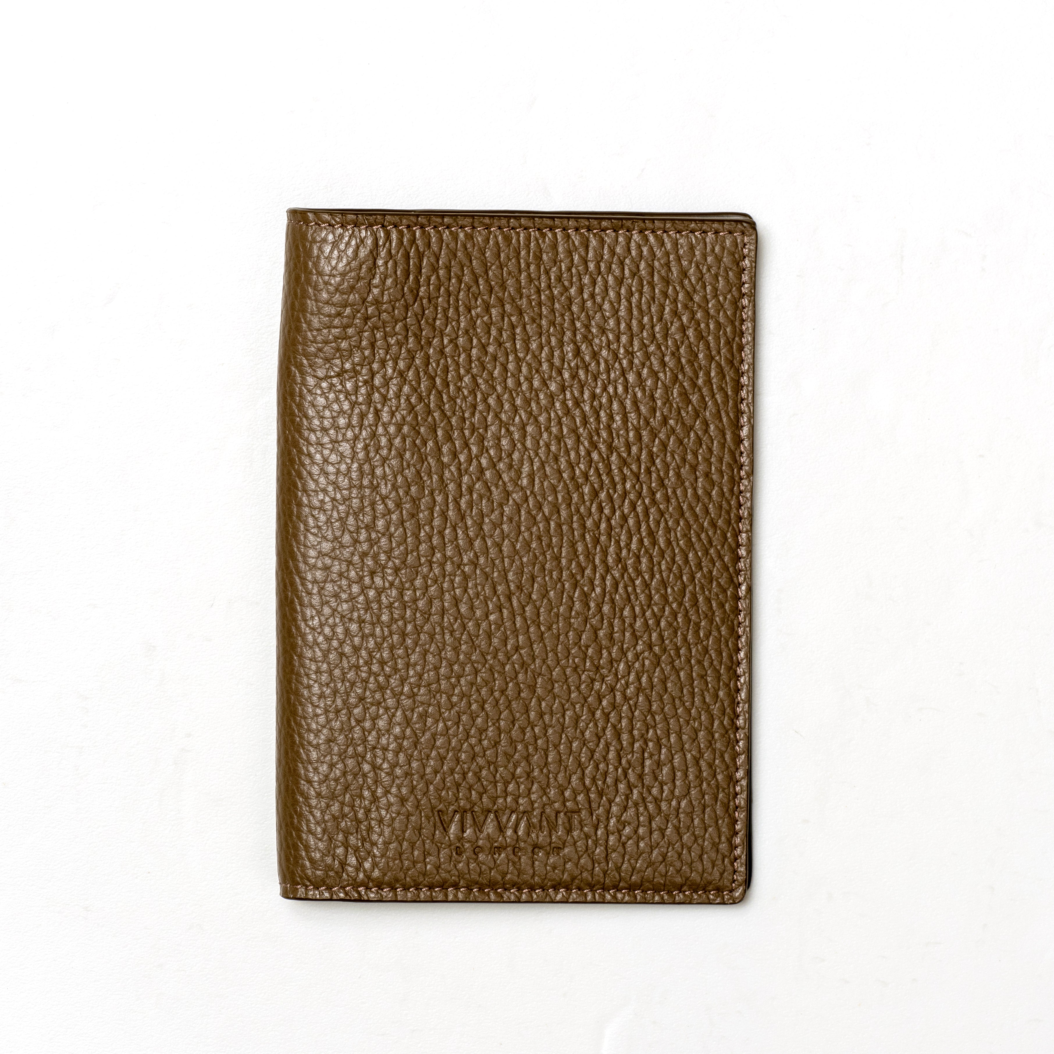 VIVVANT｜經典皮革護照套 (卡其棕)