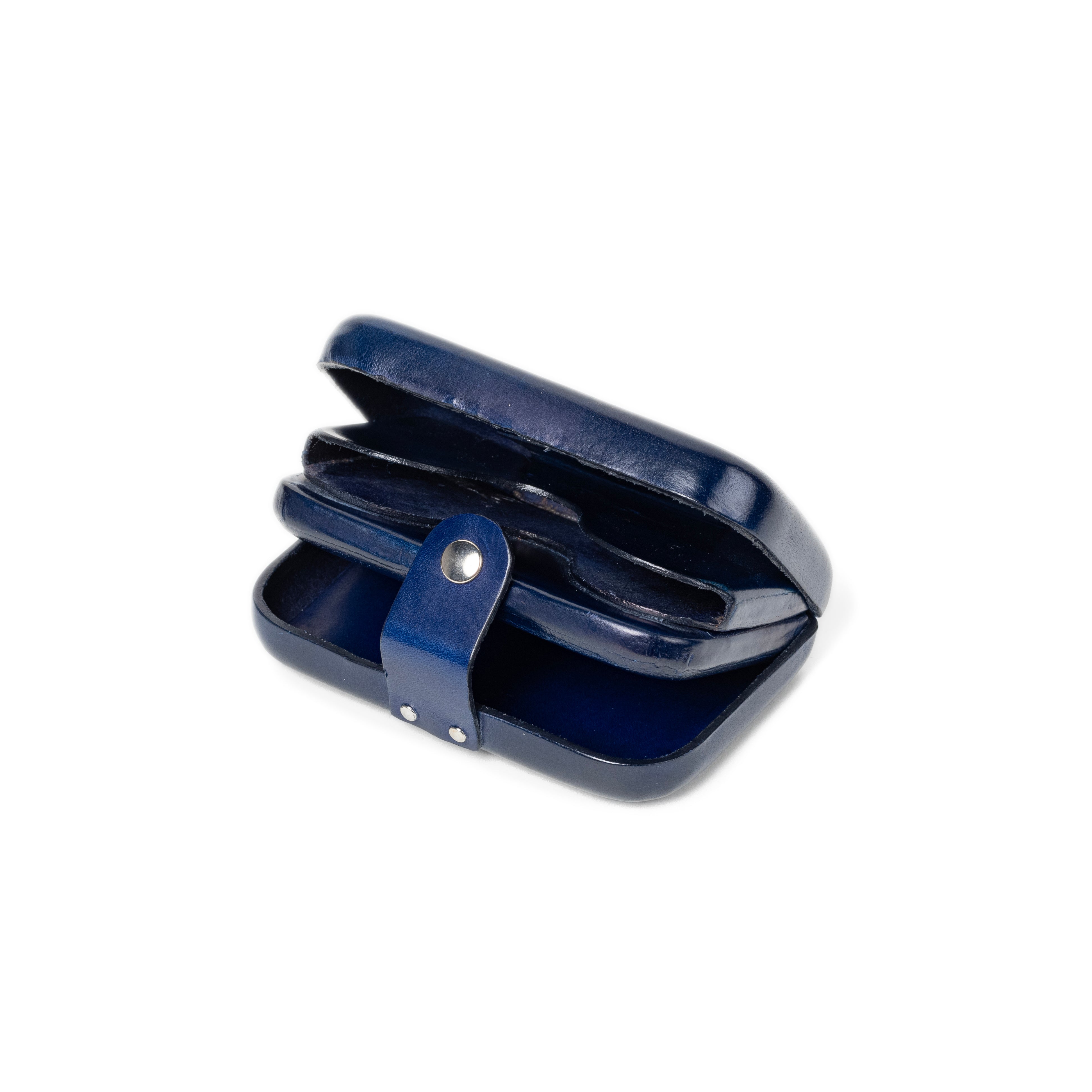 Peroni Firenze 長方形多層次卡夾 (深藍）