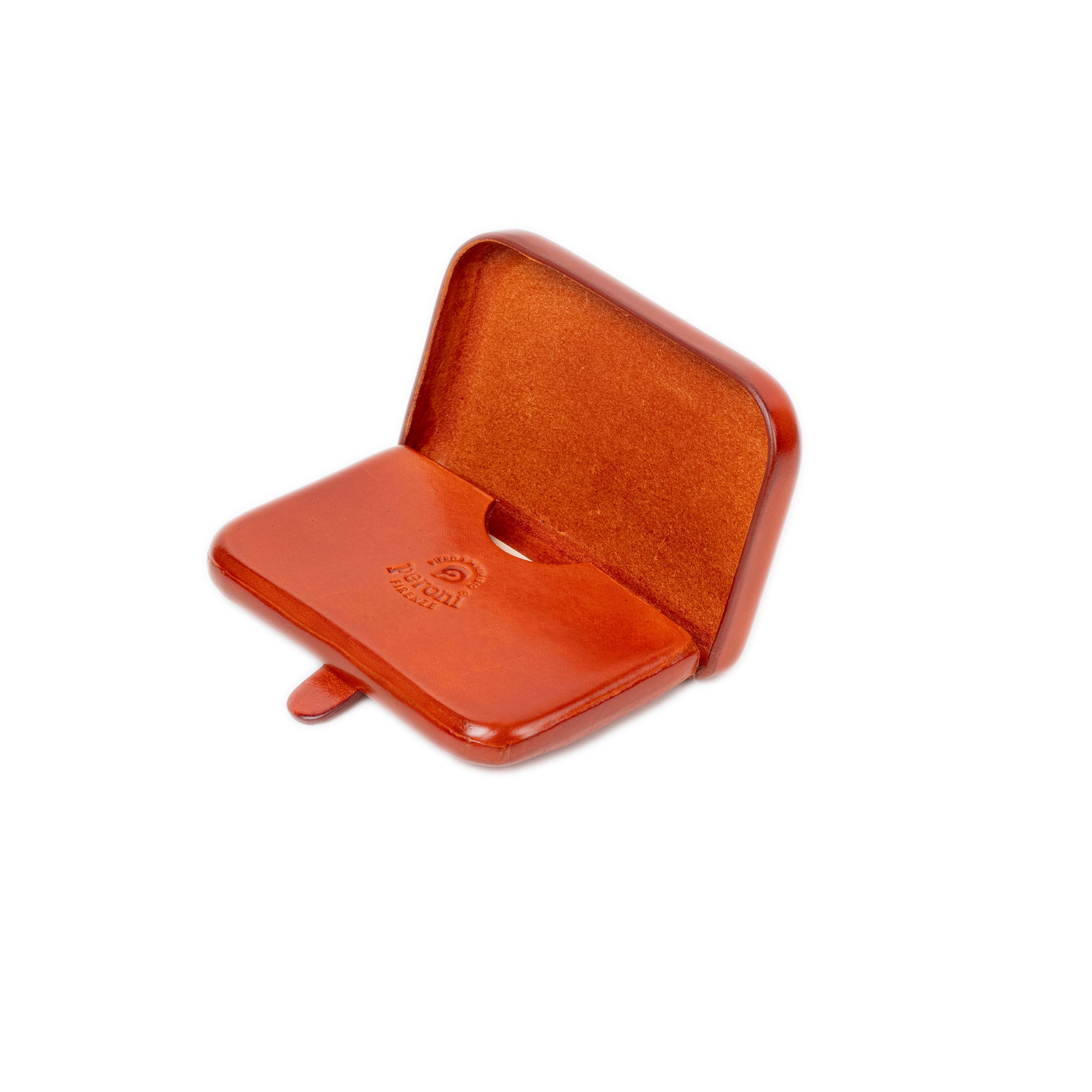 Peroni Firenze 長方形卡夾 (磚紅）