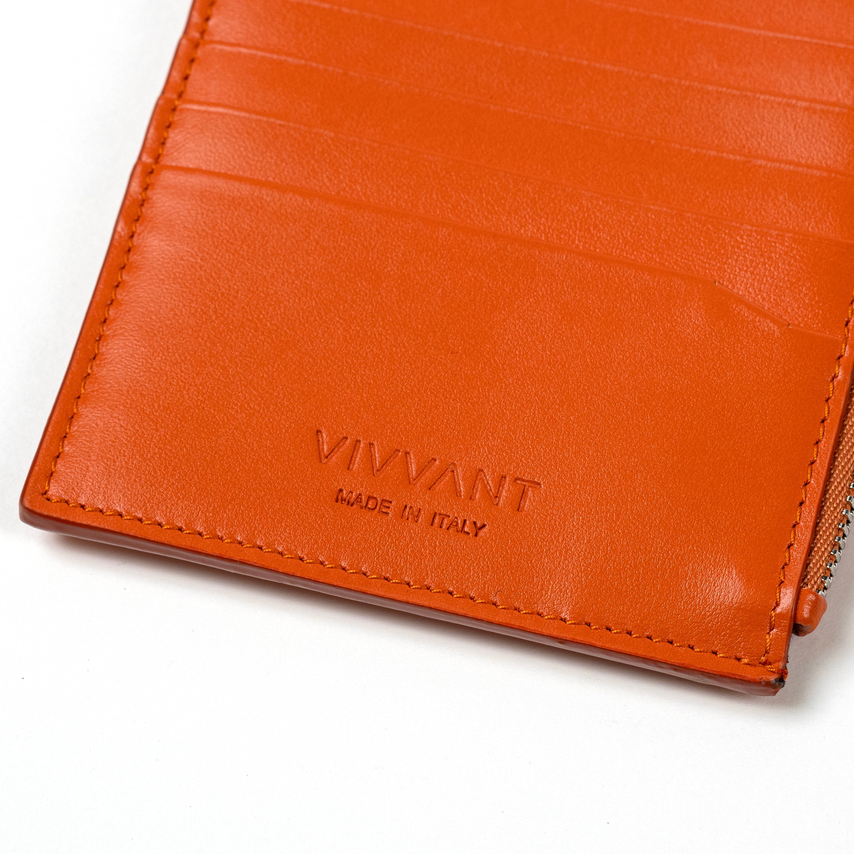 VIVVANT｜皮革肩揹式卡夾 (橘色)