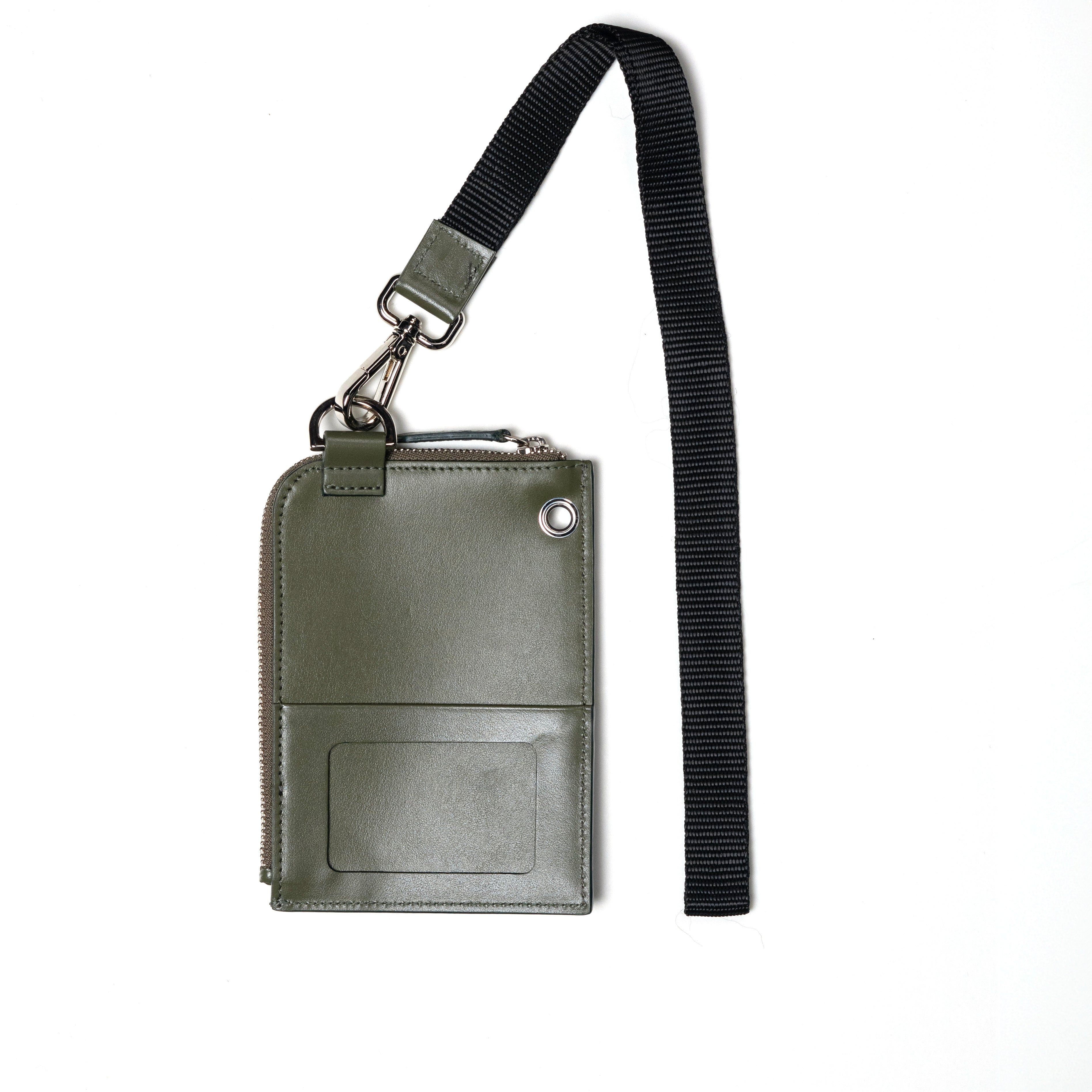 VIVVANT｜皮革肩揹式卡夾 (軍綠)