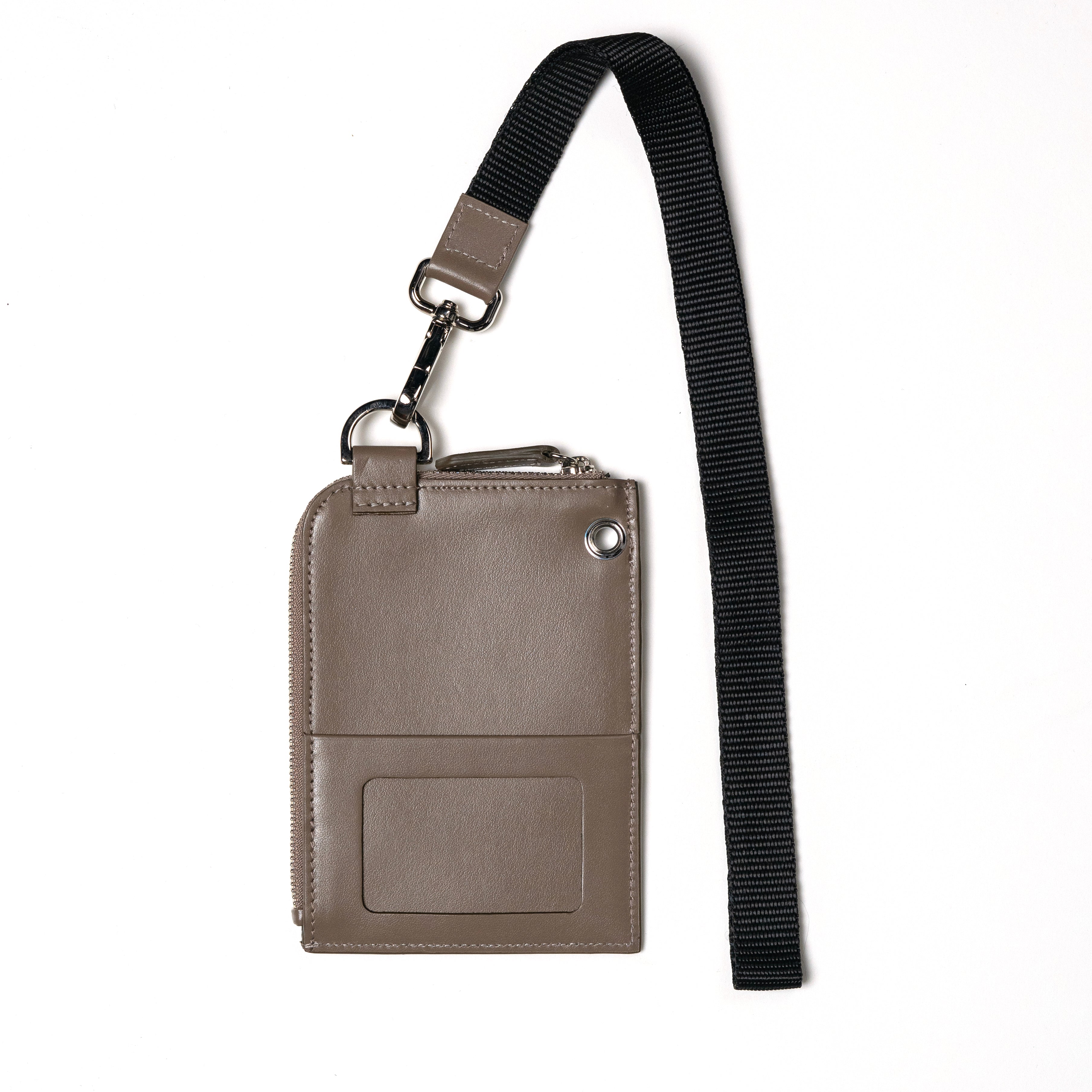 VIVVANT｜皮革肩揹式卡夾 (卡其棕)