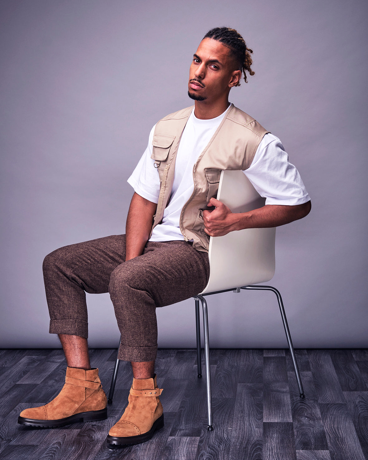 VIVVANT｜Alexis 褐色麂皮齋浦爾短靴