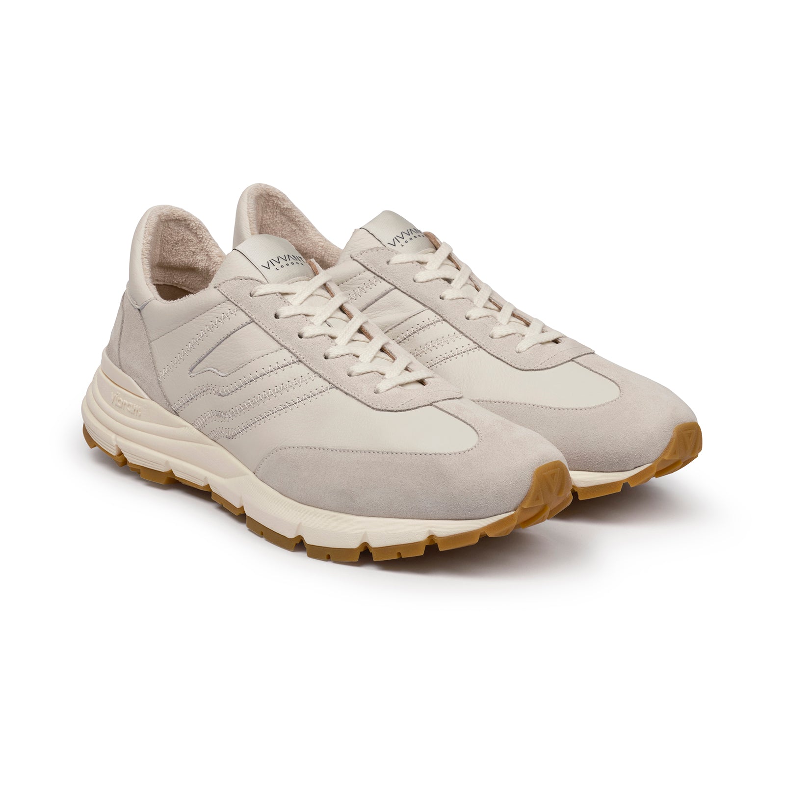 VIVVANT｜Miles 1608 暖灰色麂皮前緣運動鞋