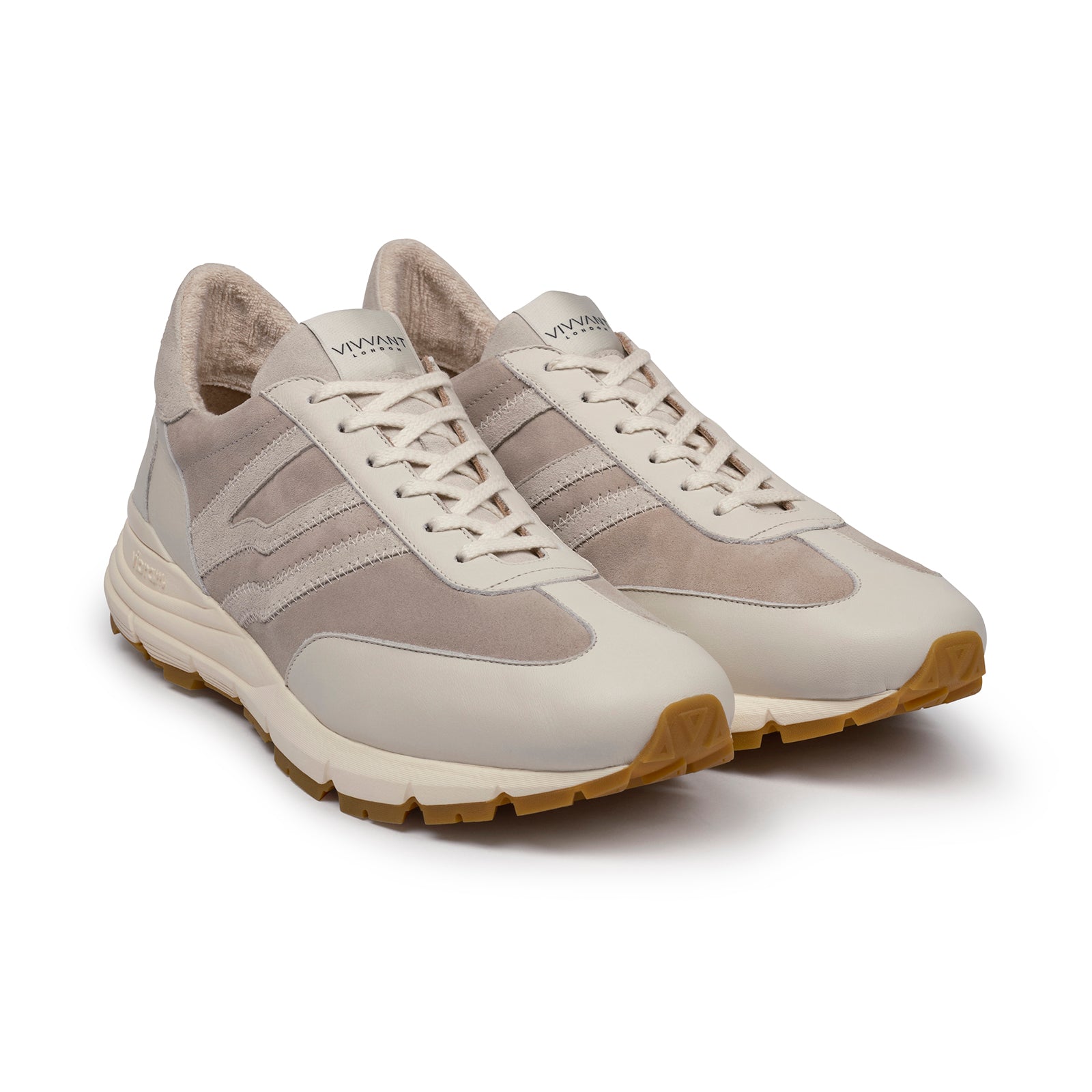 VIVVANT｜Miles 1601 米白皮革前緣運動鞋