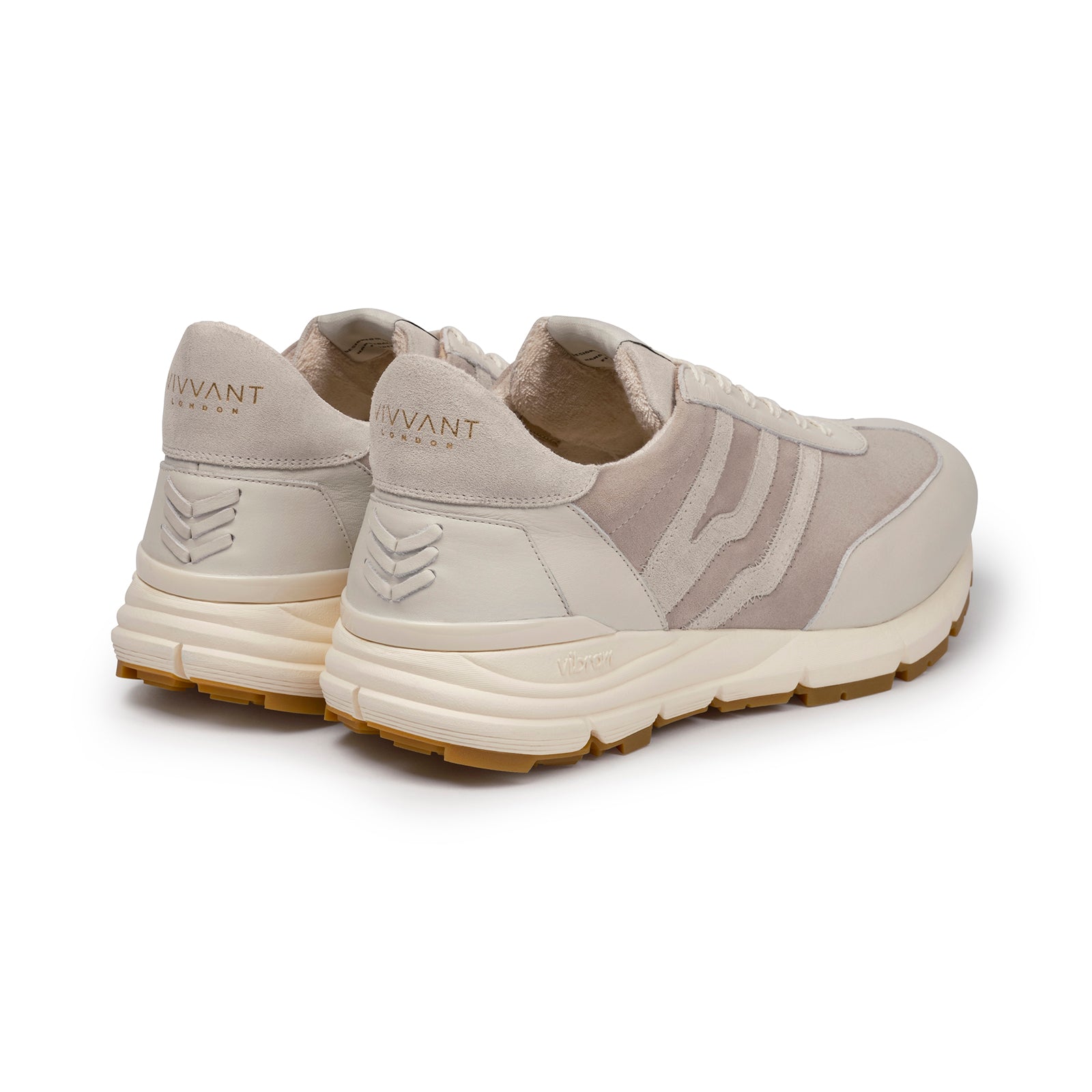 VIVVANT｜Miles 1601 米白皮革前緣運動鞋