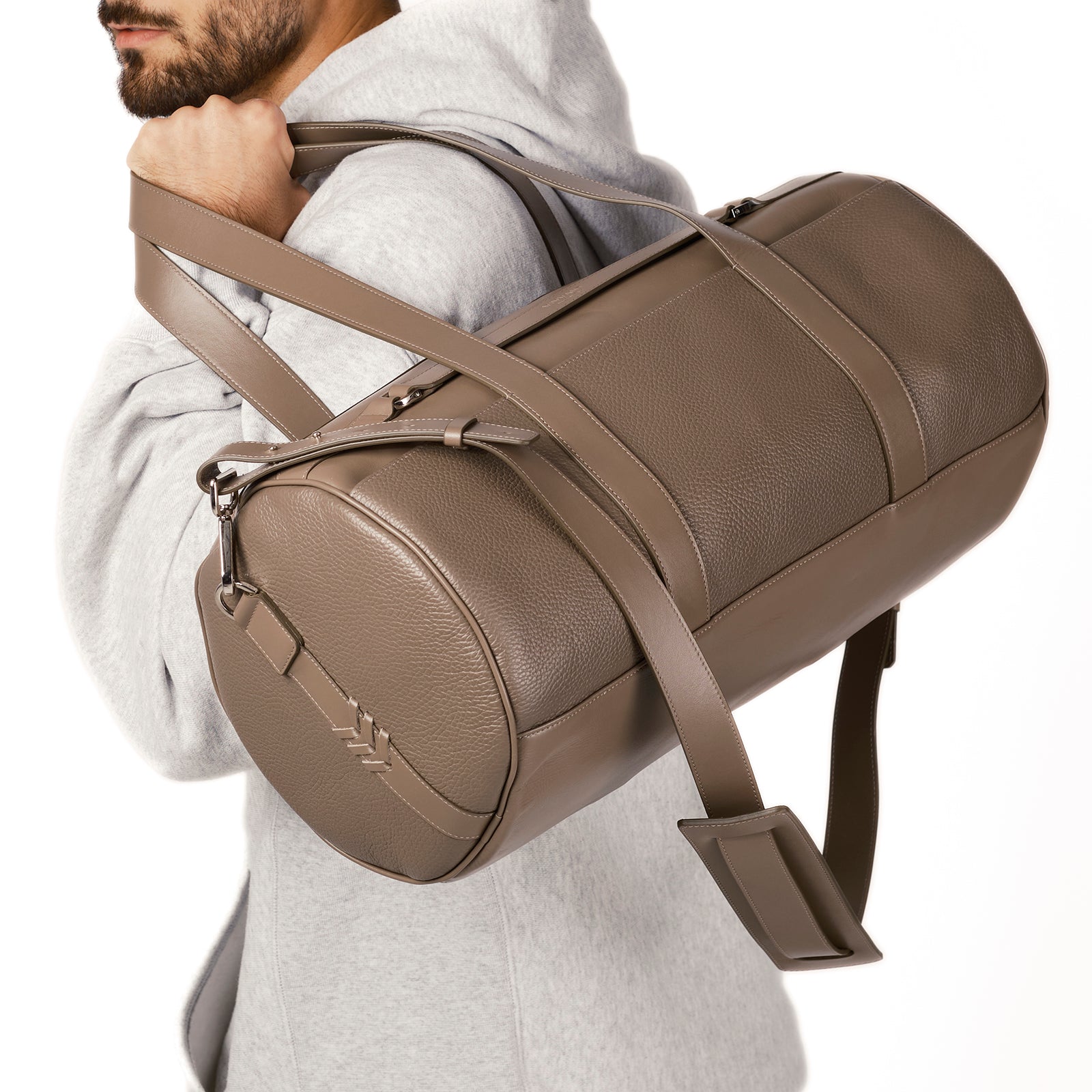 VIVVANT｜On-My-Way 皮革輕旅袋 (卡其棕)