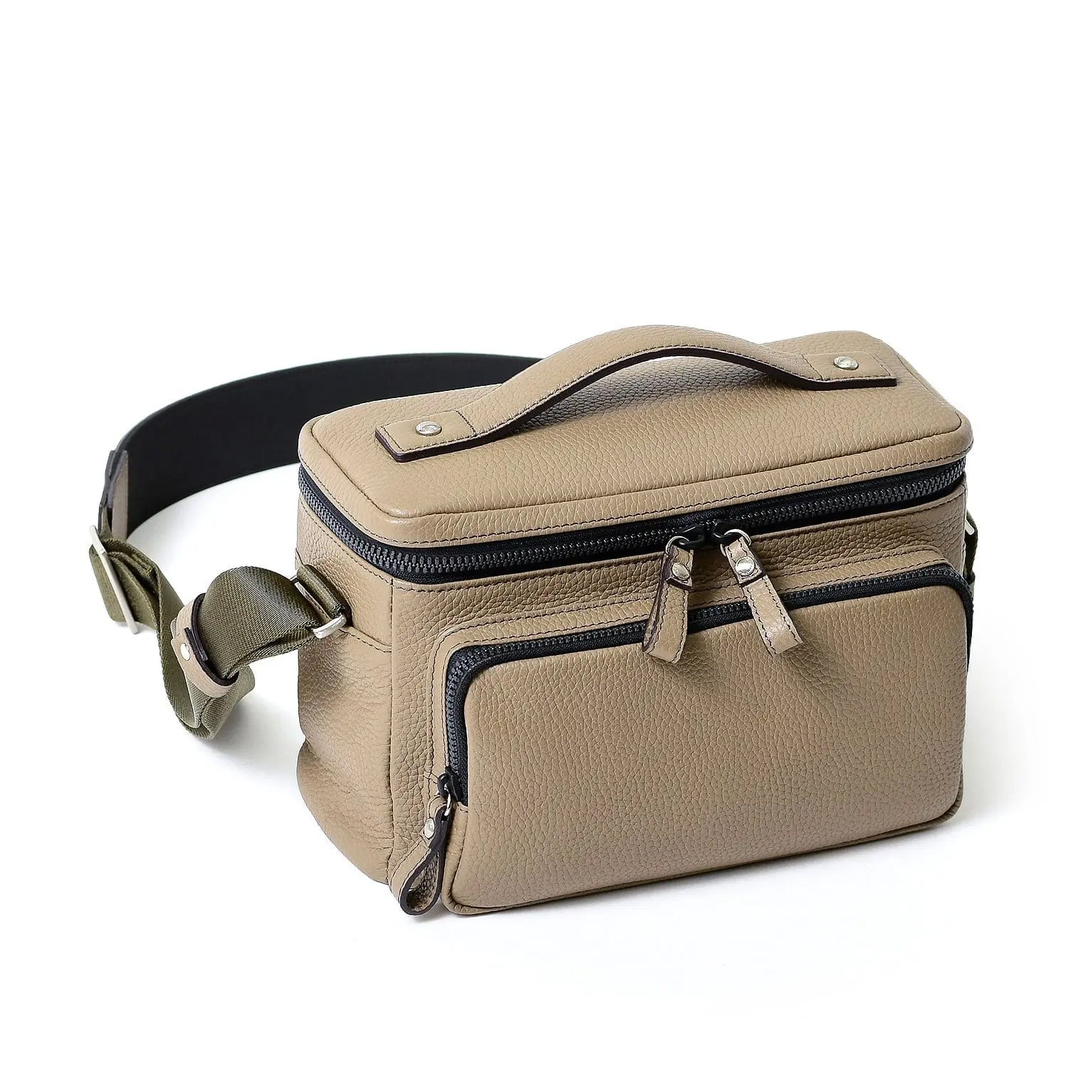 FUJITAKA｜瀨尾浩司 箱型相機包 (卡其棕)