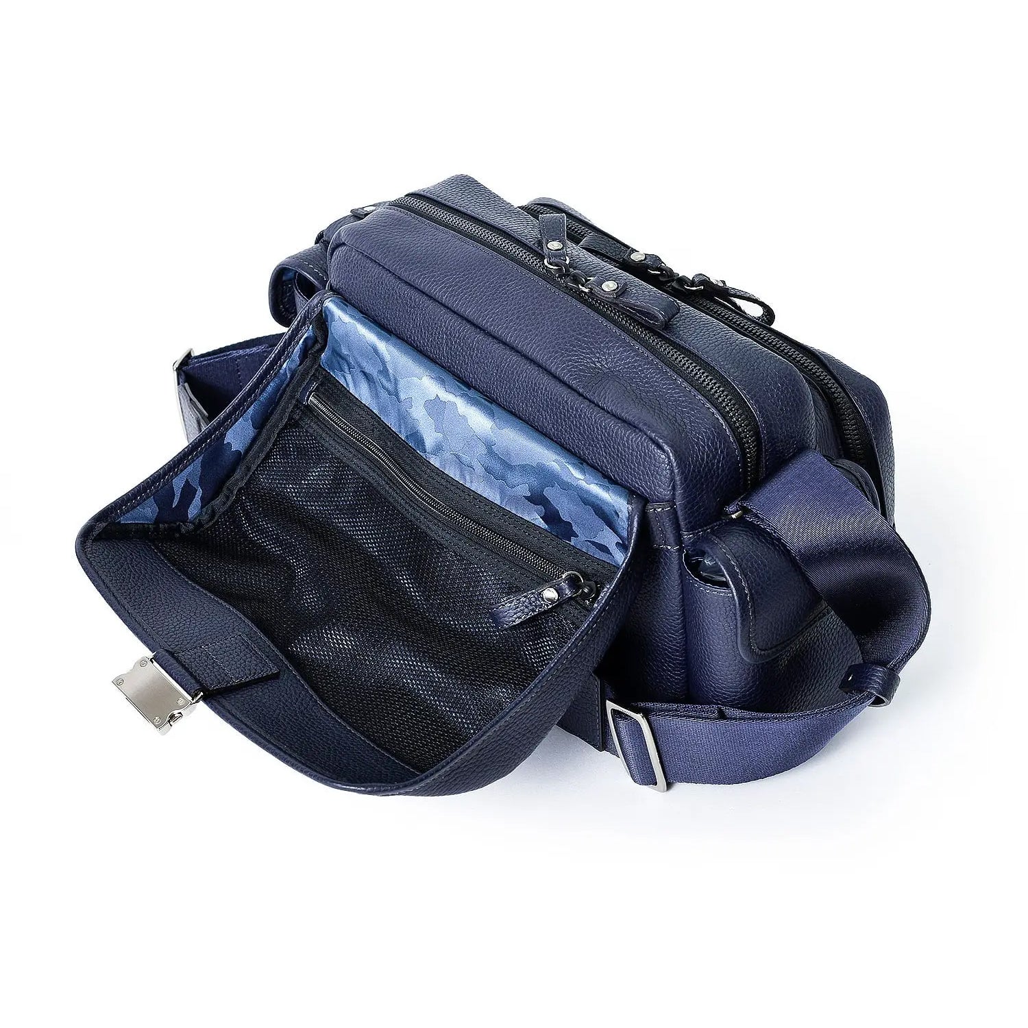 FUJITAKA｜瀨尾浩司 翻蓋相機包 (深藍)